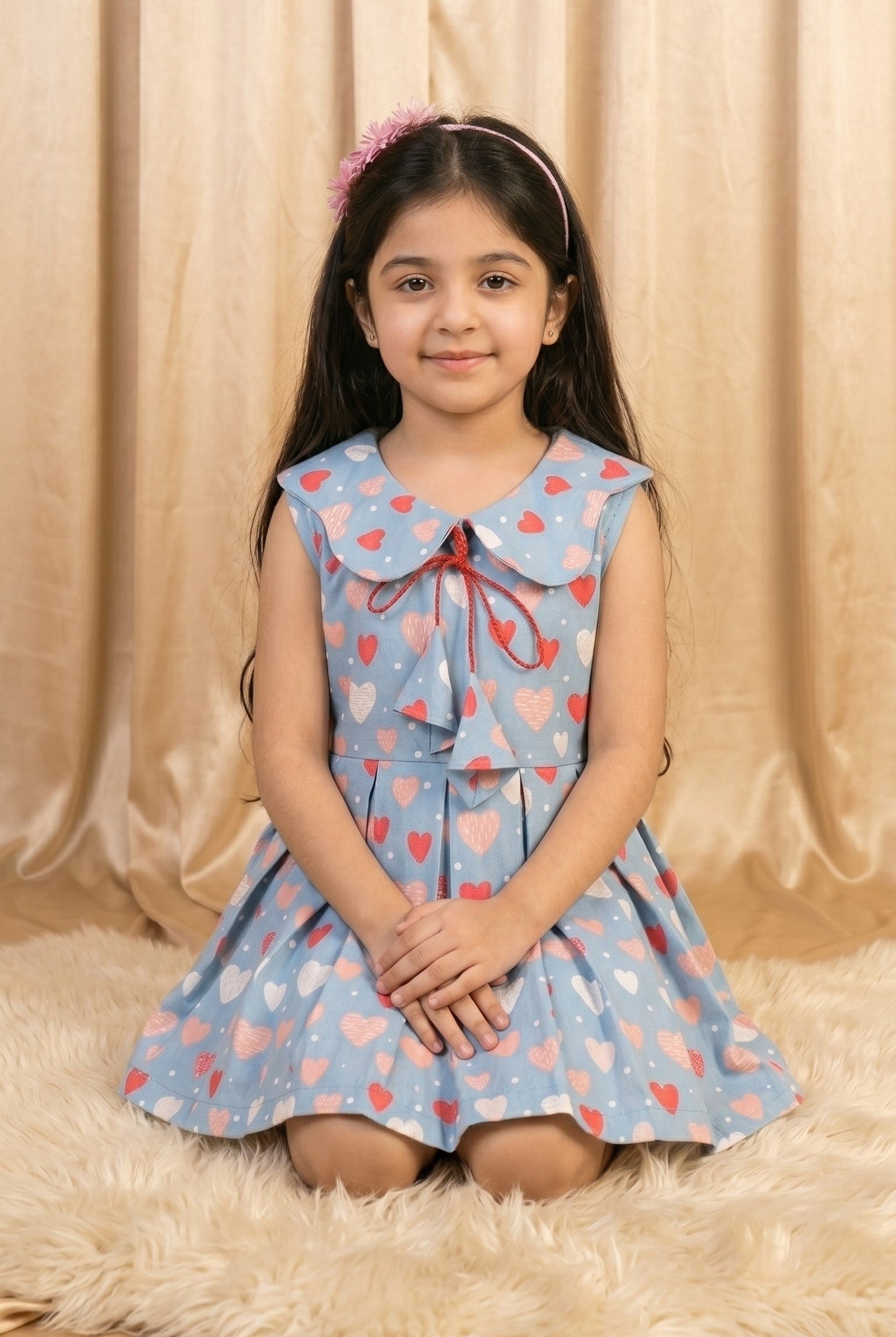 Sweet Heart Cotton Frock (M004)
