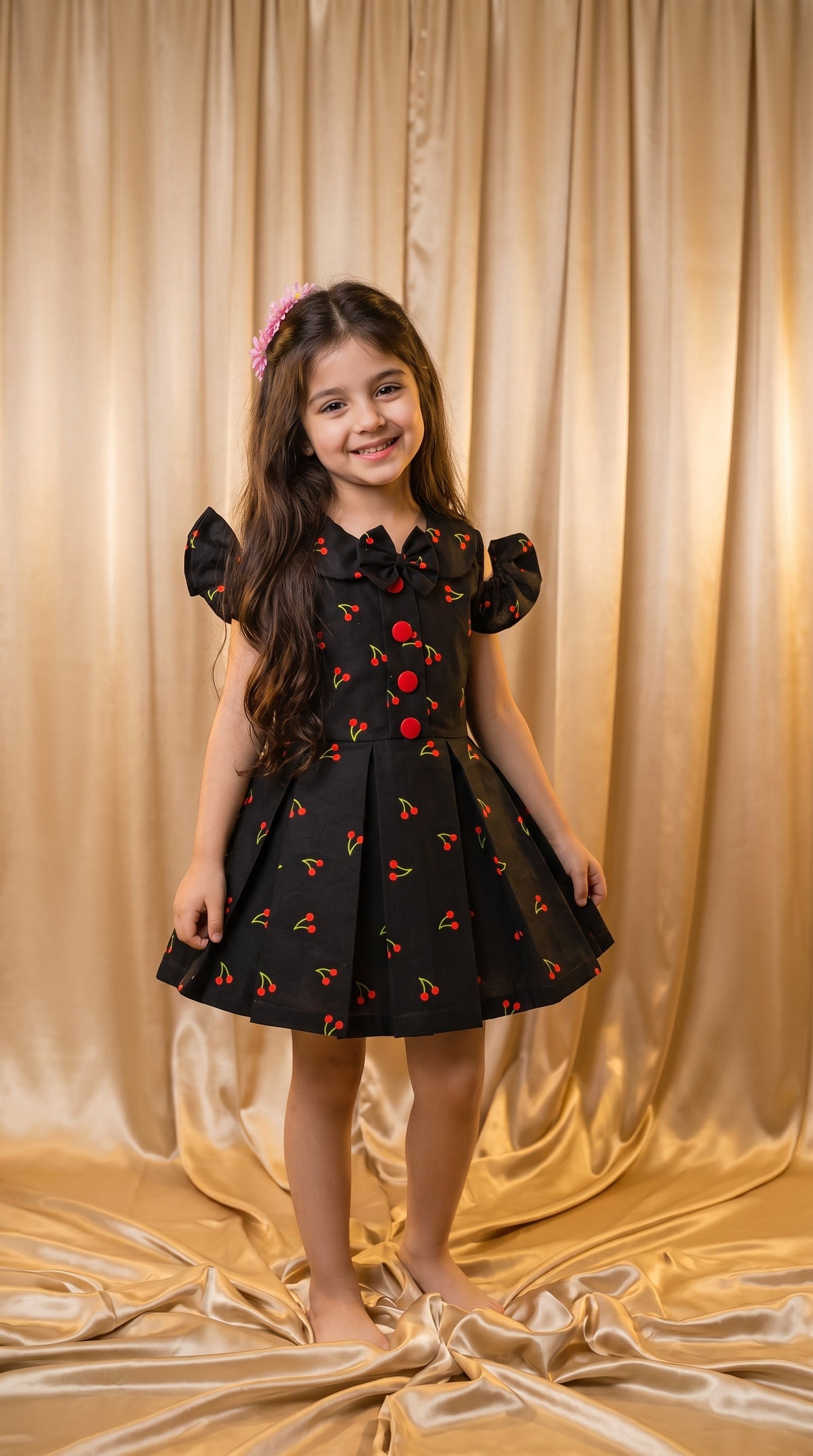 Black Cherry Cotton Frock