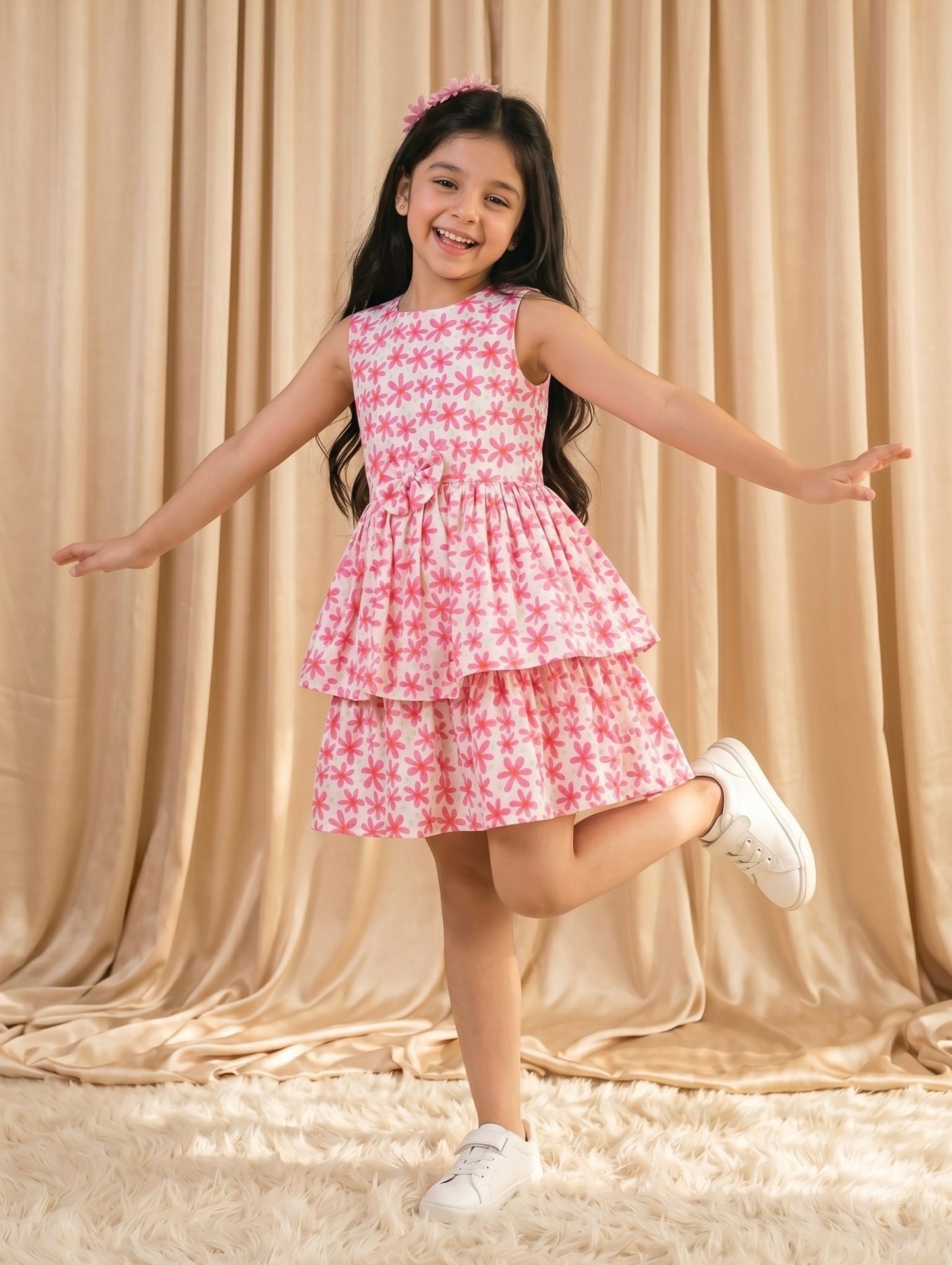Floral Cotton Frock (M001)