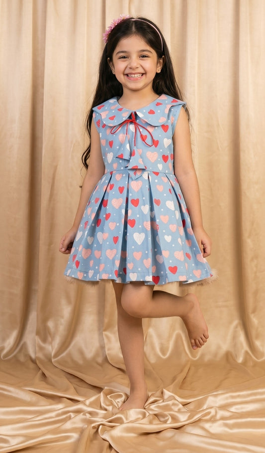 Sweet Heart Cotton Frock (M004)