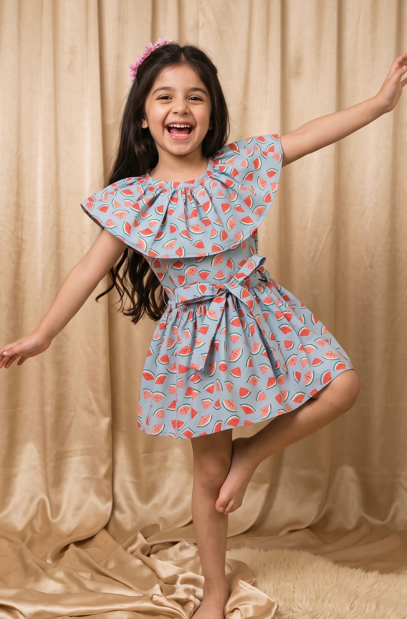Watermelon Cotton Frock (M029)