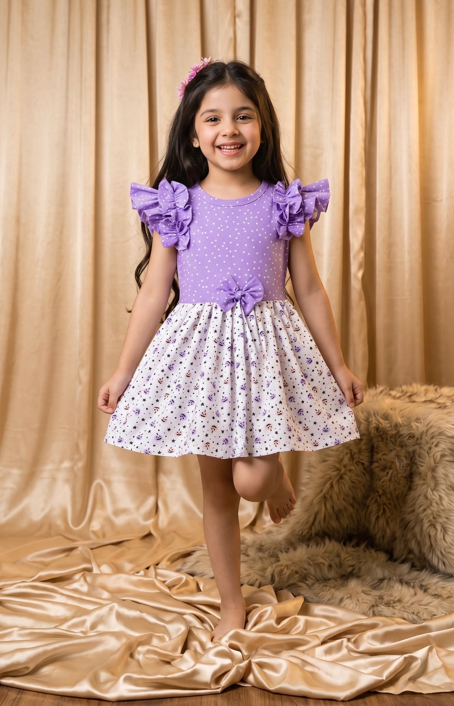 Halloween Cotton Frock (M030)