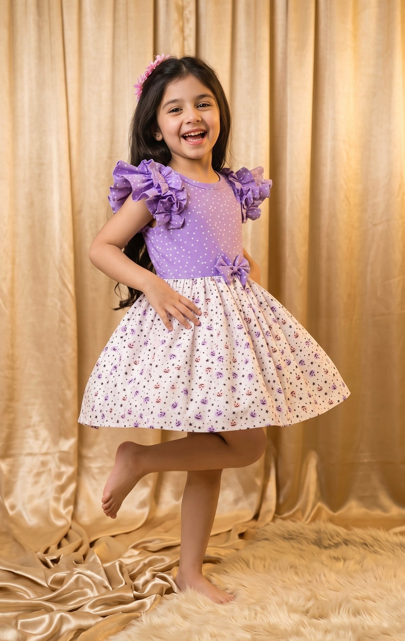 Halloween Cotton Frock (M030)